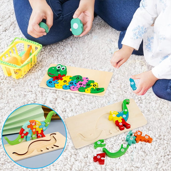 Famille-jouent-au-puzzle-3D-en-bois