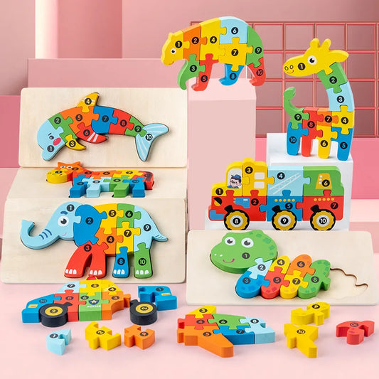 jouets-puzzle-3D-en-bois-multicolor